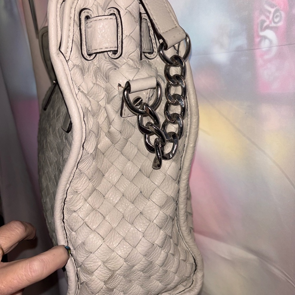 Michael Kors Hamilton Woven Leather Tote Bag - Picture 3 of 5